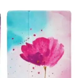 [13871]  Funda  estampada acuarela flor   